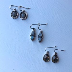 World Market Dangle Earrings, Set of 3